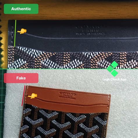 goyard cardholder fake|how to authenticate goyard.